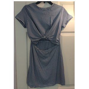 EUC Forever 21 Striped Cut-Out Casual Summer Dress